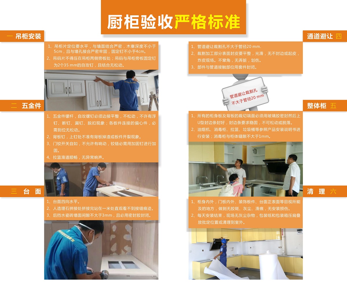 橱柜验收标准 橱柜验收标准